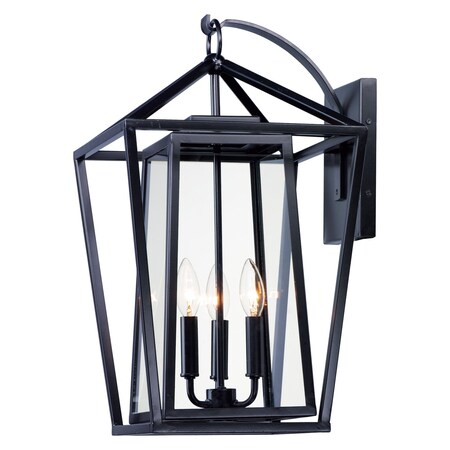 Maxim Artisan 3-Light Outdoor Wall Sconce 3176CLBK